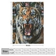 thumbnail image 4 of Shiartex Tiger Blanket Gifts for Adults Kids Animal Soft Warm Lightweight Cozy Animal Tiger Themed Throw Blankets for Couch Bedroom Sofa Living Room Decor 40x50in, 4 of 6