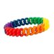 thumbnail image 2 of 1pc Rainbow Color Bracelet Personalized Rainbow Chain Link Silicone Bracelet Bangle Wristlet For Girls Women Men (colorful), 2 of 2