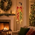 thumbnail image 5 of Christmas Hanging LED Light Bow Spiral Design Warm Glow Decoration for Porch Entryway Doorway Outdoor Holiday Display, 5 of 5