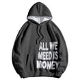 thumbnail image 4 of NinXxx Women's Winter Lined Hoodie Streetwear Sweatshirt Cold Weather Grey L, 4 of 5