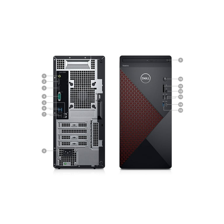 Dell Vostro 5880 Desktop (2021) | Core i7 - 2TB HDD + 512GB Dell Vostro 5880 Desktop (2021) | Core i7 - 2TB HDD + 512GB