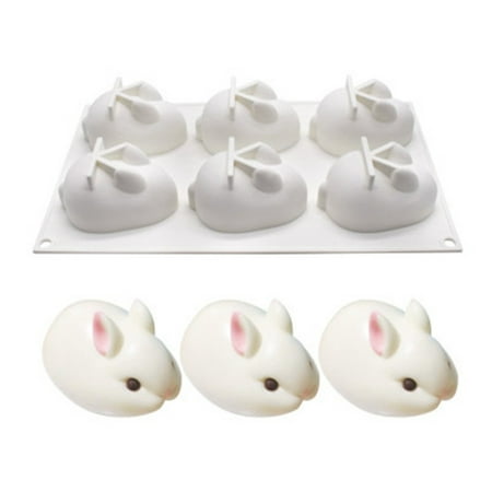 

Easter Decorations 6 Cavity 3D Easter Silicone Bunny Chocolate Molds Silicone Rabbit Molds Easter Rabbit Bunny Baking Mould for Cake Pudding Jelly Dessert Fondant Cheeseca Deals