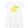 thumbnail image 3 of Inktastic Yellow Baby Duck Girls Toddler Dress, 3 of 5