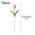 thumbnail image 2 of Ramo de arreglo de flores artificiales de tacto Real de tulipanes falsos de PU para decoración de boda en el hogar, oficina, 10 Uds., 2 of 5