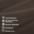 thumbnail image 3 of PiccoCasa 2 Pcs Body Pillowcases Microfiber Envelope Long Pillowcover, King Brown, 3 of 8
