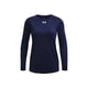 thumbnail image 4 of Camiseta de manga larga Under Armour Team Tech para mujer, color azul marino, 4 of 6