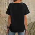 thumbnail image 4 of ZyeKqe Womens T Shirts Plain Short Sleeve Shirts Round Neck Tops Solid Color Basic Summer Tees, 4 of 7