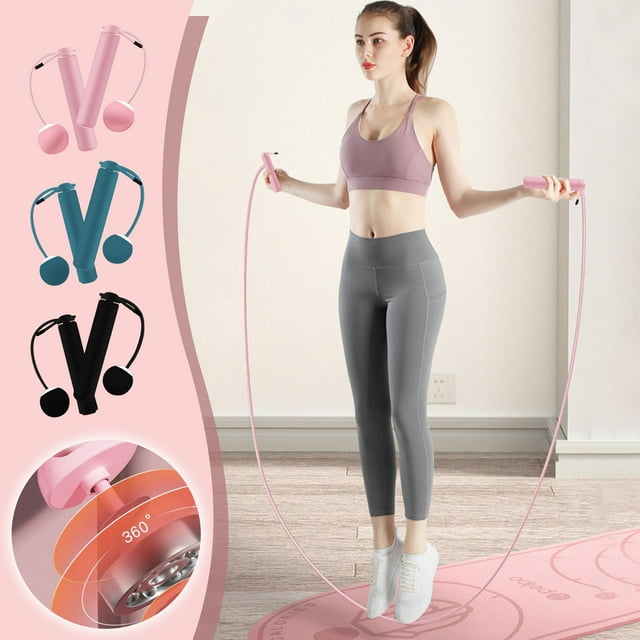 Xihbxyly Cuerda de Saltar de Alambre de Acero, Longitud Ajustable, Mangos de Esponja Antideslizantes, Cordón Recubierto de Pvc, Rodamientos de Acero Inoxidable Resistentes, Ejercicio Físico, para Adu