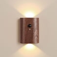 thumbnail image 4 of Solid Wood Pattern Linkage Human Body Sensing LED Light Charging Wall Light Corridor Home Bedside Bedroom USB Night Light, 4 of 6