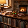 thumbnail image 4 of Yyuenw Resin Pumpkin Halloween Decoration, Hand-Painted Tabletop Figurine Ornament, Fall Harvest Home Decor for Shelf Mantel Desk, Holiday Gift, 4 of 5