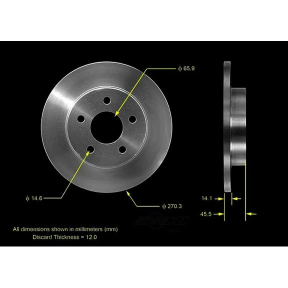 BENDIX PRT5563 Bendix Brake Rotor Fits select: 2004-2012 CHEVROLET MALIBU, 2005-2008 CHEVROLET COBALT