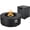 Black, variant on TLGREEN 30 in Outdoor Propane Fire Pit Table with tank, 2 in 1 Round Patio Gas Fire Pit, 50,000 BTU, Adjustable Legs, for Backyard, Garden,Pool,Balcony, Gray