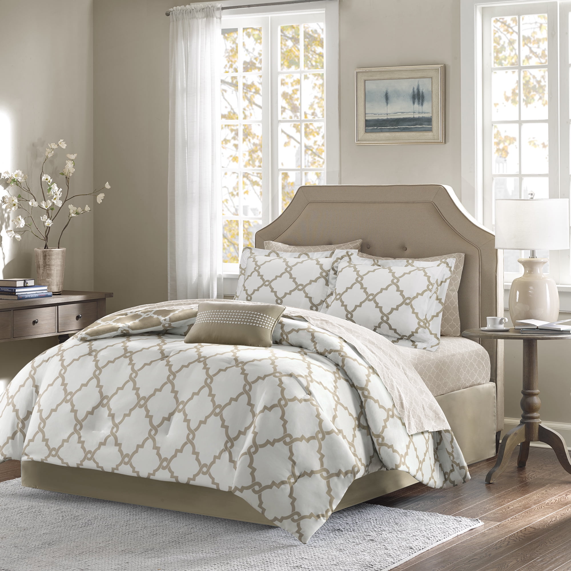 Home Essence Becker Reversible Bed In A Bag Bedding Set