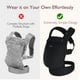 thumbnail image 5 of Momcozy Portabebés - Portabebés ergonómico, acogedor y liviano para 7-44 libras, fácil de poner, ideal para padres con manos libres, soporte lumbar mejorado, Purehug para bebés y niños pequeños, negro, 5 of 5