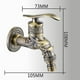 thumbnail image 2 of Vintage Brass Wall Mounted Faucet - G1/2" Outdoor Garden Faucet, Antique Brass Faucet, Dragon Carved Antique Brass Faucet, 2 of 5