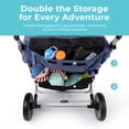thumbnail image 3 of Foundations Gaggle Jamboree 6-Seat Folding Daycare Stroller with Canopies, Reclining Seats, Navy/Gray, 3 of 9