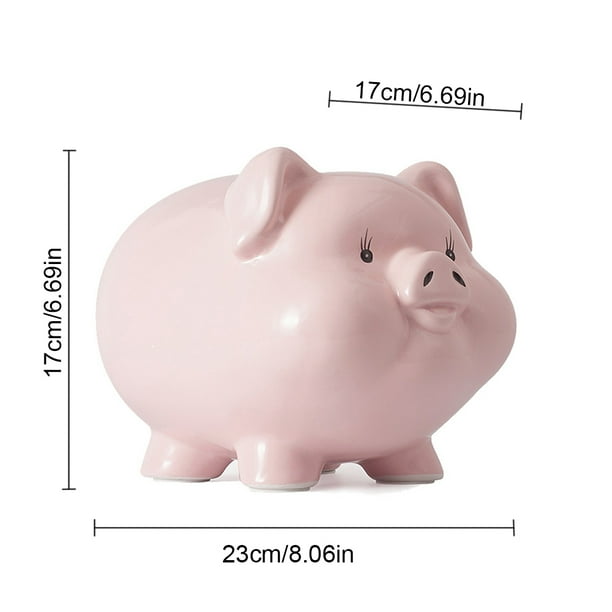 Bangcool Pig Money Bank Cute Ceramic Cartoon Decorative Coin Bank