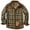 Brown, variant on Men's Sherpa Lined Fleece Long Sleeve Plaid Flannel Snap Shirts Jackets 3251 Red L