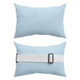 thumbnail image 2 of Pack of 2 Outdoor Lumbar Pillow Covers 11x16 Inch, Pale Blue Waterproof Throw Pillow Covers Set, Farmhouse Solid Blue Color Modern Art Indoor&Outdoor Decorative Cushion Cases for Patio Porch Car, 2 of 7