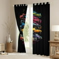 thumbnail image 3 of Castle Fairy Teens Fast Car Blackout Curtains Set of 2 (52x84 Each),Extreme Sport Window Curtains,Car Theme Curtains and Drapes,Breathable Home Decor, 3 of 6