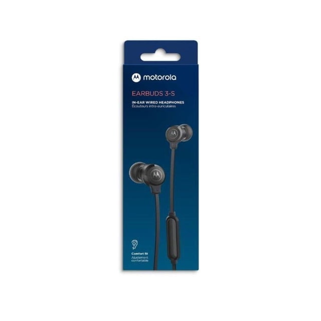 Audifonos alámbricos Motorola Sound EARBUDS3S negro