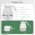 thumbnail image 6 of Electric Kettle to Boil Water 600ml Travel Portable Teapot Collapsible Hot Water Kettle Electric for Tea, Milk, Drink,White, 6 of 7