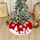 thumbnail image 3 of Falda decorativa del árbol de Navidad del árbol de alce del telar jacquar del algodón de Shu de la Navidad, 3 of 5