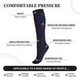 thumbnail image 2 of Sikiie Colored Hearts 1 Pairs Compression Socks for Men and Women 15-20 mmHg Running Support Socks, 2 of 7
