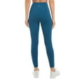 thumbnail image 4 of Danskin Ladies' 7/8 Brushed High Rise Leggings w/Pockets  Wicking (XXL, Blue), 4 of 4