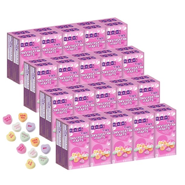 Brach's TINY CONVERSATION HEARTS Candy 6 Flavors 40 individual boxes