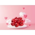 thumbnail image 2 of Heart Stress Balls - Valentines Day Red Hearts 3" Smile Face Squeeze Stress, 2 of 11