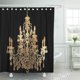 thumbnail image 1 of ABPHQTO Fotografía Pixdezines DIY Gold Chandelier Wall Crystal Black Cortina de ducha 160x180 cm, 1 of 1