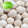 thumbnail image 2 of Natural Wooden Balls, 50 Pieces Unfinished Round Wood Mini Wood Craft Balls for DIY Jewelry Making Art Design(20mm), 2 of 6