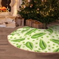 thumbnail image 5 of Balery Green Peas Printed Christmas Tree Skirt , Merry Christmas Party Christmas Tree Decoration,Adjustable Tree Skirt-48", 5 of 6