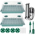 thumbnail image 1 of 2 juegos de Kit de inicio de semillas, bandejas de inicio de plántulas, Kit de germinación, bandeja de inicio con luz de cultivo, 1 of 6