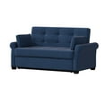 Serta Haiden Sofa Sleeper, Navy Blue Fabric
