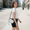 thumbnail image 5 of FORMRS Mini Crossbody Bag for Women Adjustable Rope Shoulder Casual Phone Purse, Forget Me Not, 5 of 7