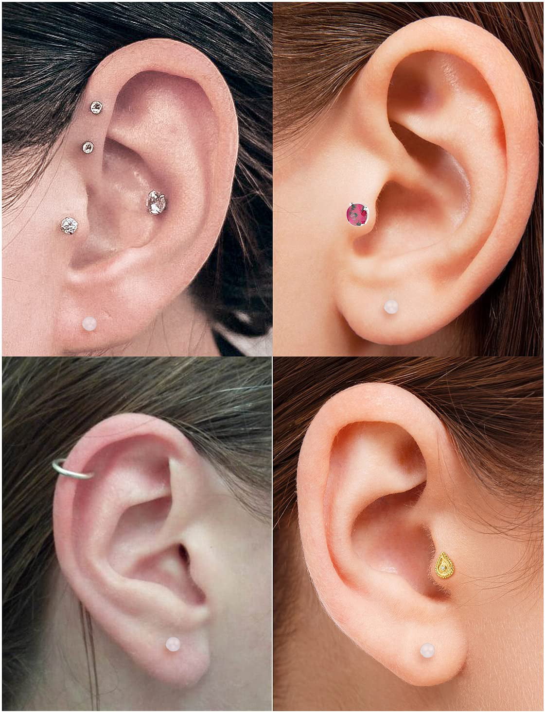 20pcs Resin Stud Earings Clear Earring Posts Ear Pins Prevent Allergy  Cartilage Earring For Men Women For DIY Ear Accessories - AliExpress