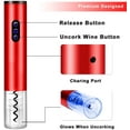thumbnail image 5 of Electric Wine Bottle Opener Automatic Wine Bottle Corkscrew Opener with Foil Cutter, 5 of 7