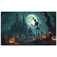 thumbnail image 6 of Spooky Theme Halloween Banner Skeleton Design Moonlit Graveyard for Halloween Party Decoration Outdoor Decoration, 6 of 8