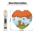 thumbnail image 3 of Pofeuu Garfield for Portable Pocket Makeup Mirror PU Cover Compact Travel Mirror with Normal and Magnifying Double Sided Glass-Round Shape-Heart Shape, 3 of 9