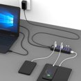 thumbnail image 2 of Usb Hub Active 3.0 With Power Supply, 7 Ports Usb 3.0 Hub Active Data Hub With Switch And 1 Intelligent Charging Port, 2 of 7