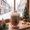 B, variant on Christmas Double Wall Glass Cup with Sealed Sequins, Festive Printed Egg-Shaped Tumbler for Coffee, Ade, Holiday Party Drinkware and Gift