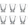 thumbnail image 2 of La Rochere Napoleon Bee Glass Coffee Cups, 6 Pack - 9 oz - Clear - Dishwasher Safe, 2 of 4