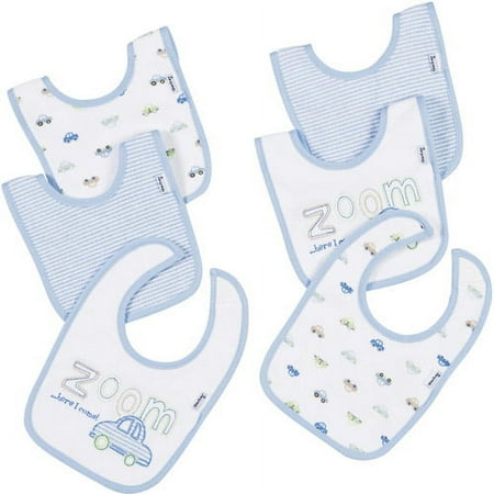 Gerber - Terry Cloth Bibs 6-pack, Blue