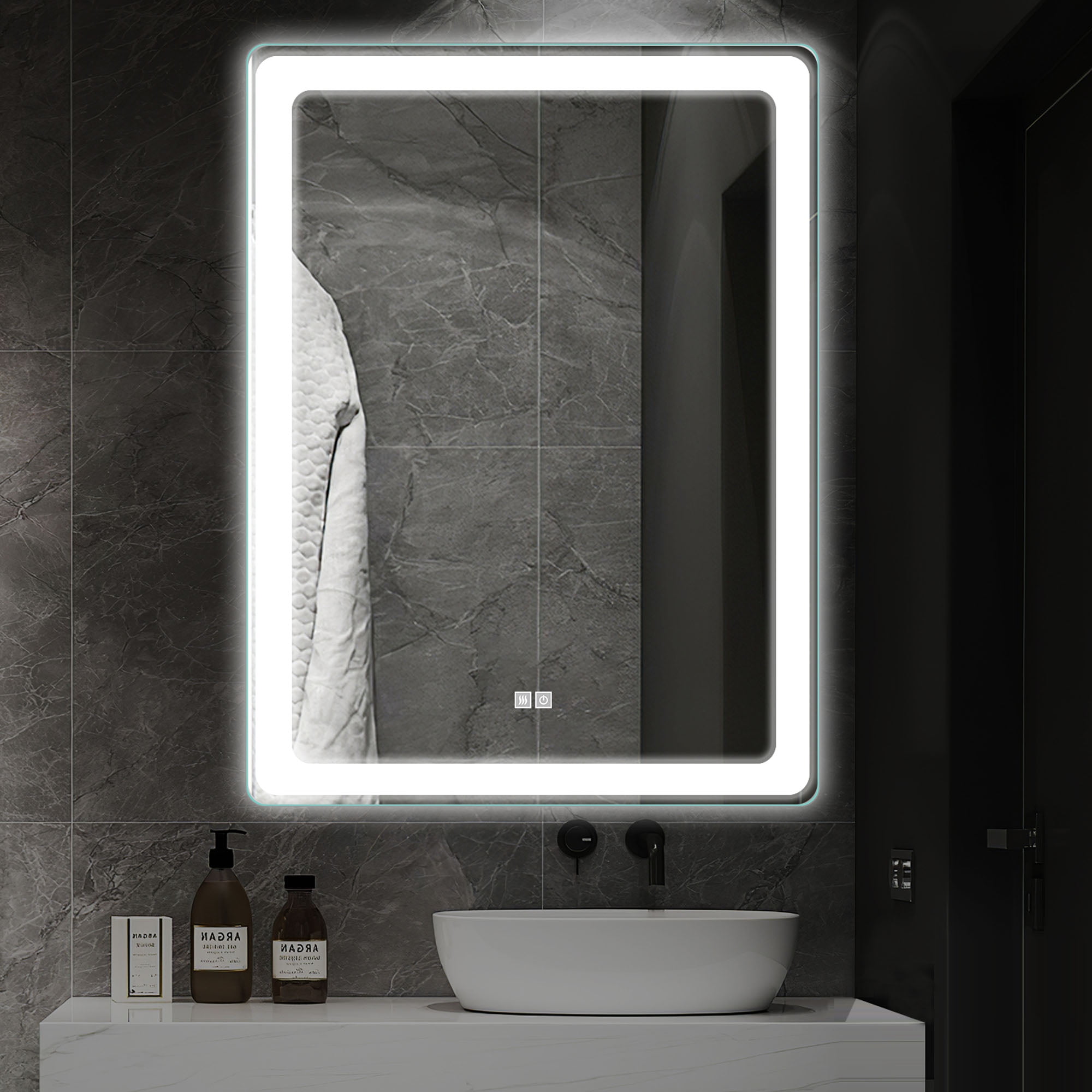 Neutype LED Mirror 36x28 Rectangle Bathroom Mirror - Walmart.com