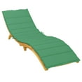 thumbnail image 3 of vidaXL Sun Lounger Cushion Green 78.7"x23.6"x1.2" Fabric, 3 of 8