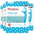thumbnail image 4 of Dual-line dental floss toothpicks, 75 pieces (4 packs) & mini mint dental floss toothpicks with travel case, 12 pieces (colors may vary), 4 of 4