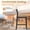 As shown4, variant on LHKJ 35.4" Ember Black Square Bar Table – Greek White Marble Sintered Stone Top with Umbrella Hole