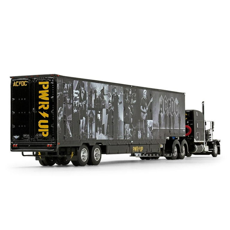 First Gear DCP 1/64 Black AC/DC Power Up Peterbilt Semi with